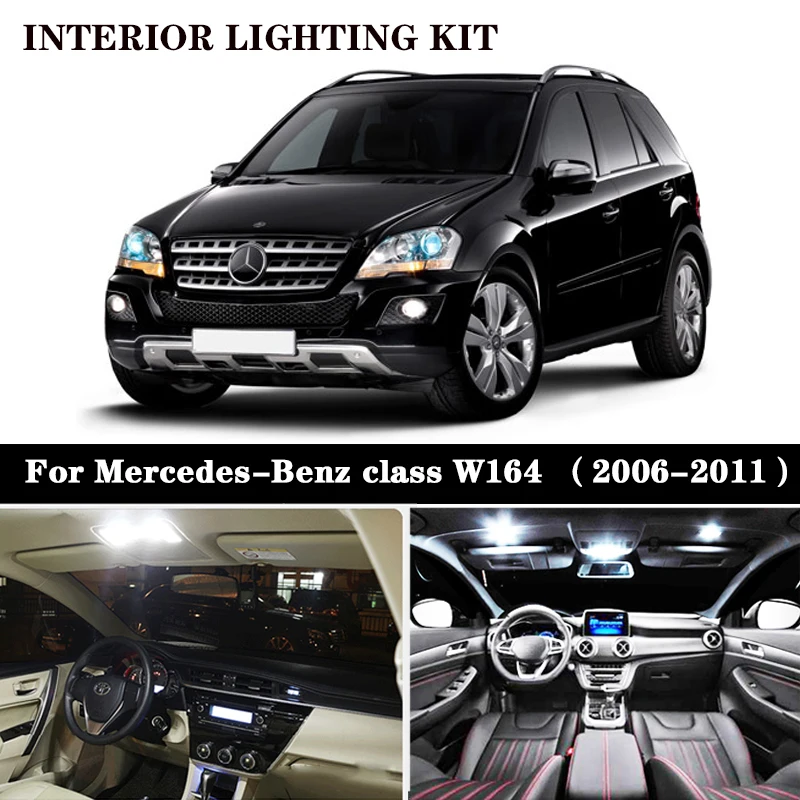Светодиодная лампа Canbus Footwell + набор для освесветильник карты салона Mercedes M class W164