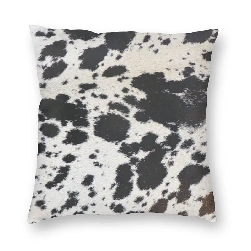 

Cowhide Spots Pattern Throw Pillow Decor Home Animal Hide Texture Luxury Cushion Cover Square Pillowcase