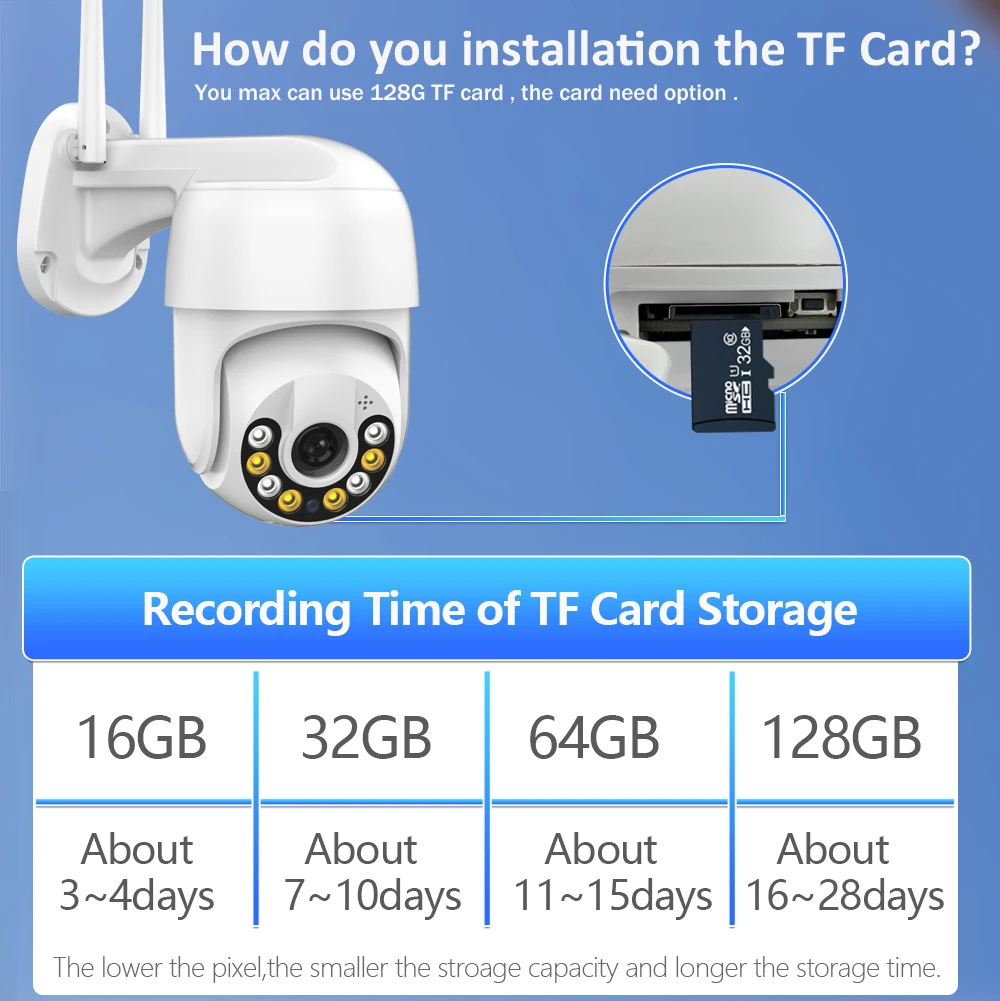 Wi-Fi камера YOOSEE 1080P HD наружная IP автоматическое отслеживание домашней