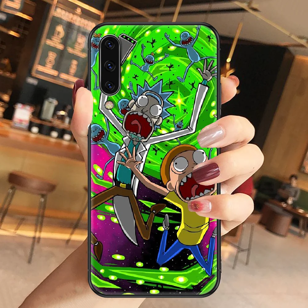

Anime Morties Or Ricks Funny Phone case For Samsung Galaxy A 3 5 7 8 10 20 21 30 40 50 51 70 71 E S 2016 2018 4G black 3D cover
