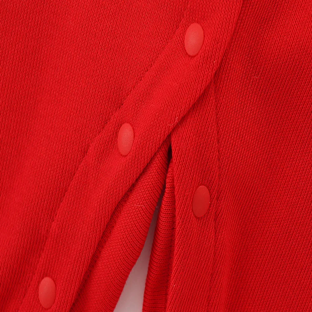 

Baby Romper Spring and Autumn New Strawberry Embroidered Long Sleeve Clothes Newborn Cotton Red Rompers + Hat
