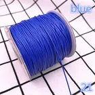 0,5-2,0 мм синий вощеный шнур, вощеная нить веревка шнур, ремешок, ожерелье, веревка, бисер, сделай сам, изготовление ювелирных изделий для браслета Шамбала