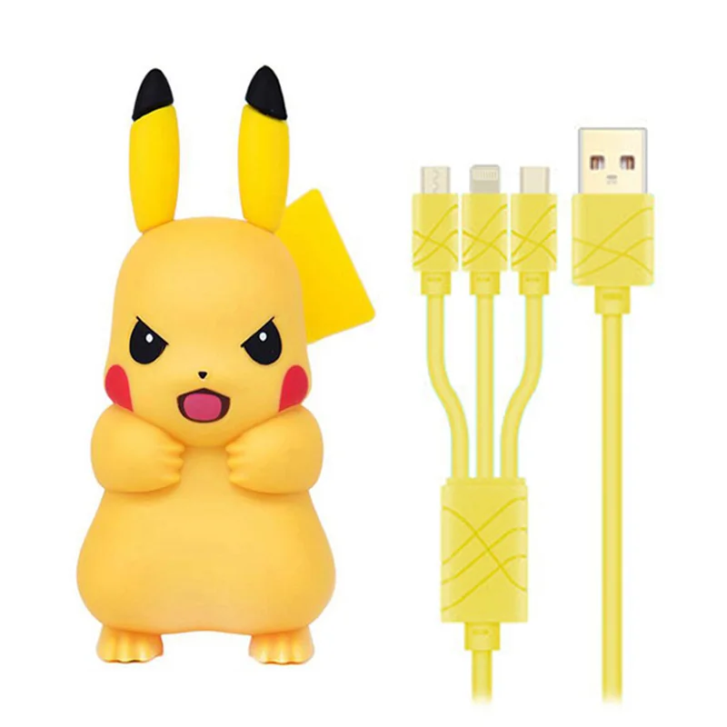 Kawaii пикачуэ дизайн Usb зарядное устройство для мобильного телефона настенное