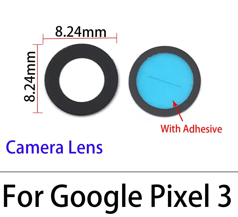 Стеклянный объектив задней камеры 2 шт./лот для Google Pixel 3 XL 5 0 дюйма 6 стекло с клеем