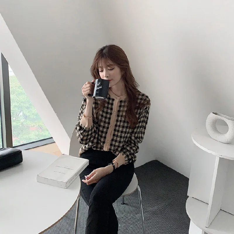 

Новые женские свитера и винтажном стиле на плоской подошве на осень кардиганы свободные зимние свитер для женщин размера плюс для женщин вя...