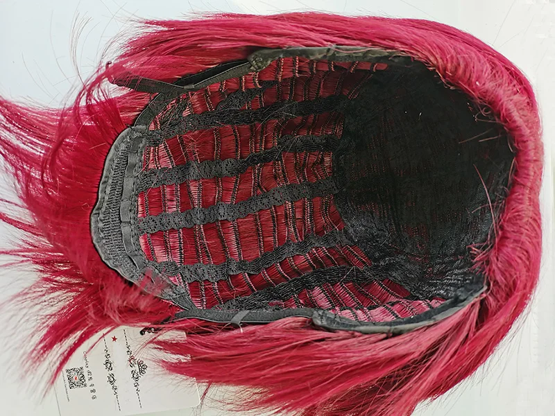 Парик для косплея Bungou Stray Dogs короткие темно-красные термостойкие волосы Cos парики