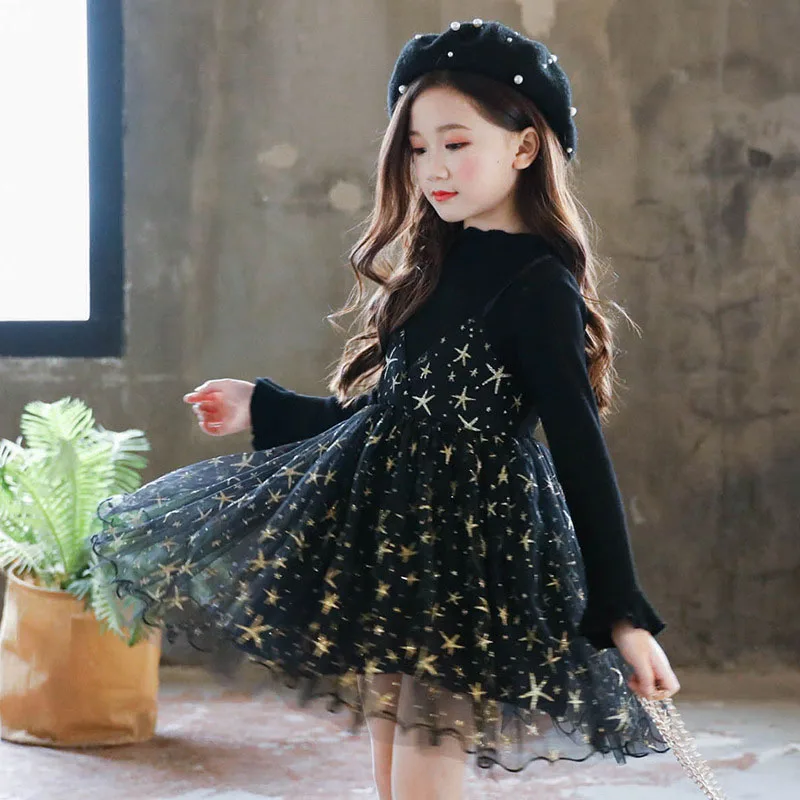 Осеннее платье Menoea для девочек Модное детское вечеринок 2020 цветная одежда в