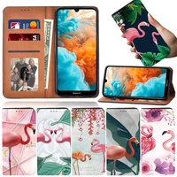 case for huawei nova 5t y5 2019y6 2019y6sy6 pro 2019y9 prime 2019 flamingo stand wallet leather mobile phone cover case