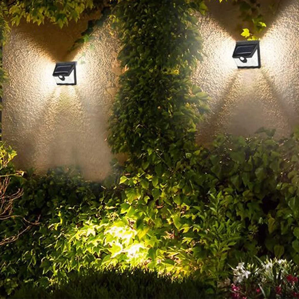 

Outdoor Solar Fence Lights Waterproof 40Led Wall Light PIR Motion Sensor Outdoor Solar Lighting For Garden Path Patio Yard
