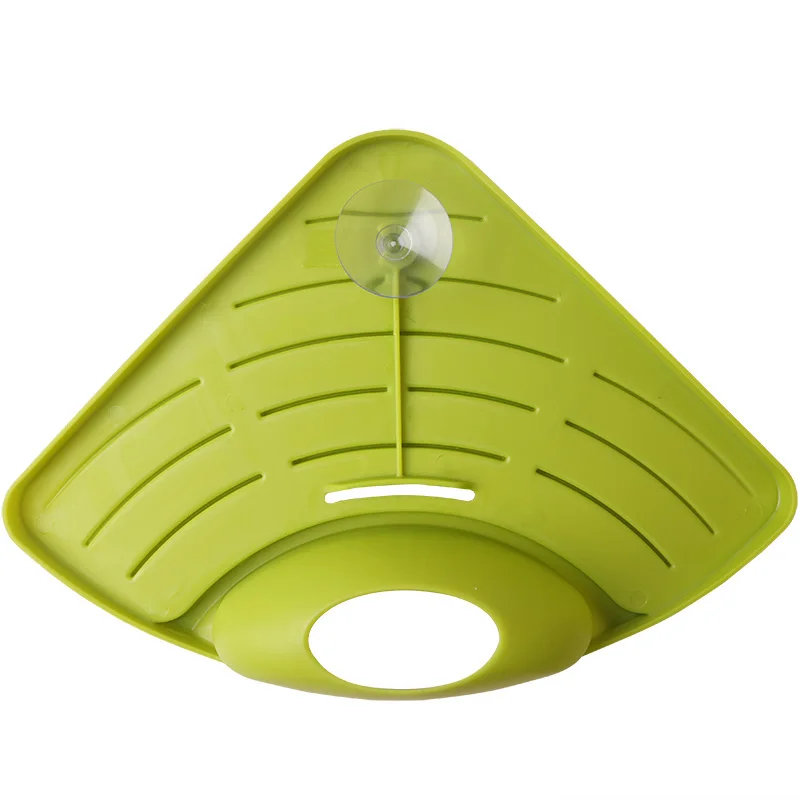 1Pc Kitchen Sink Storage Rack Sponge Holder With Sucker Drainer Tray Kitchen Organizer Shelf Spice Holder Bathroom Accessories