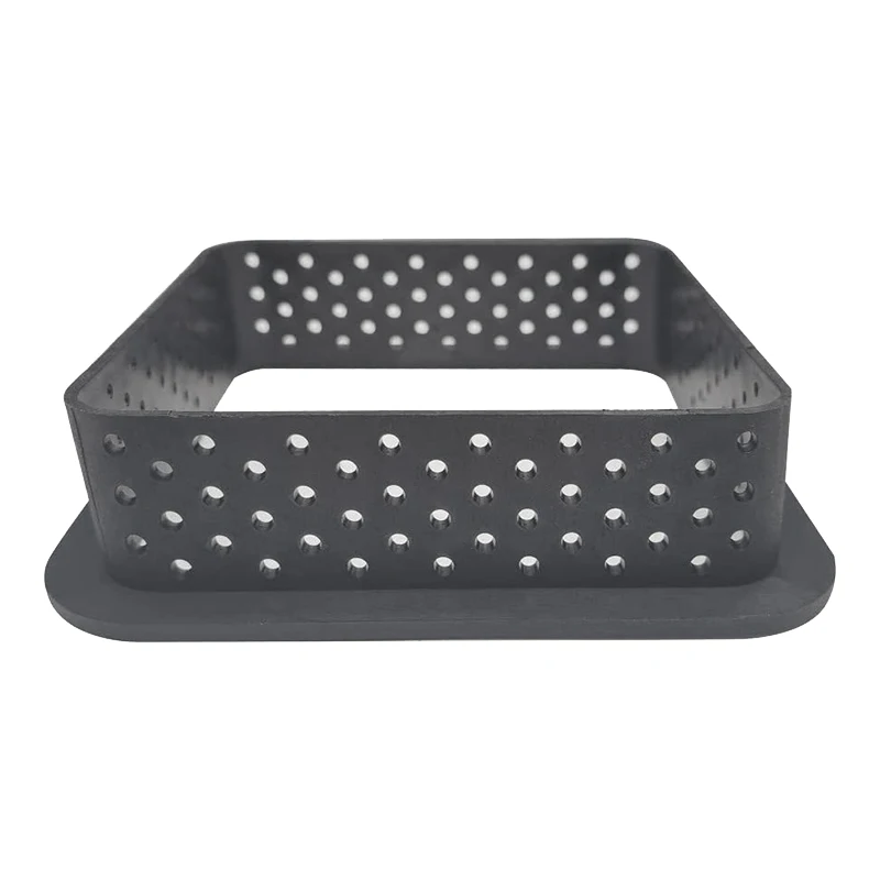 

10 Pieces Square Tart Rings Heat-Resistant Perforated Cake Mousse Ring Non Stick Bakeware Tart Mini Cake Mold Cake Rings