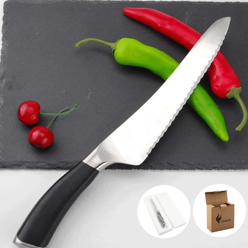 Нож для хлеба из нержавеющей стали Upspirit резак сервировки тортов острые зубчатые