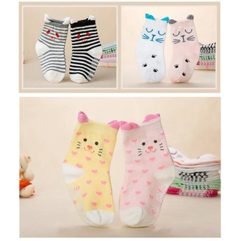 1 пара Детские носки 8 36 месяцев детей которые начинают ходить для мальчиков и