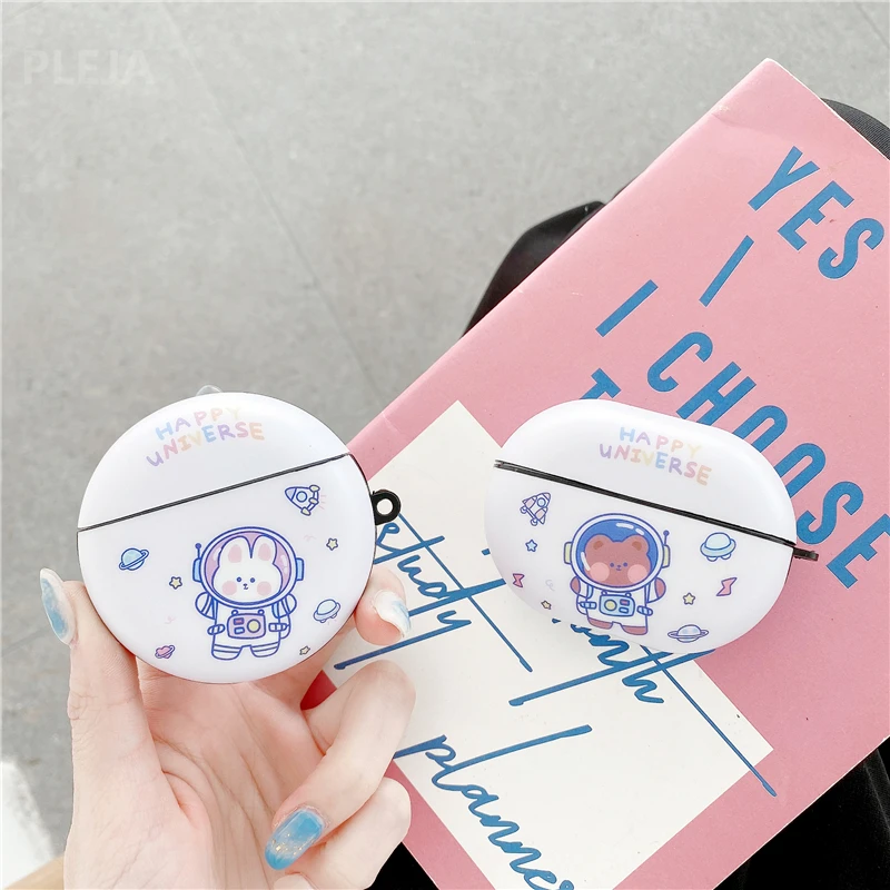

Cute Astronaut Earphone Case For Huawei Freebuds 3 Pro IMD Cover Fashion Headphones Charging Box Protection Capa For Freebuds 4