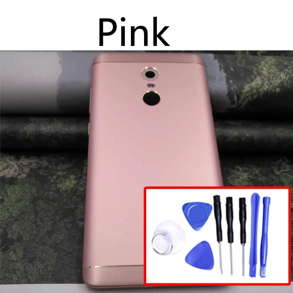 Pink-With tool Note4X задняя крышка батарейного отсека для Xiaomi Redmi Note 4x задняя крышка батарейного отсека чехол на заднюю крышку корпус замена корпуса - Цвет: Pink-With tool
