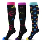 Компрессионные носки унисекс антифрикционные носки для женщин и мужчин на открытом воздухе дышащие спортивные носки Контурные носки чулки