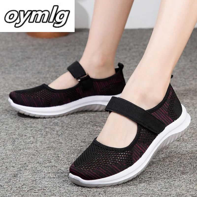 

2020 summer new style women's flat shoes women's Mary Jane mesh cloth casual comfortable casual shoes shoes women