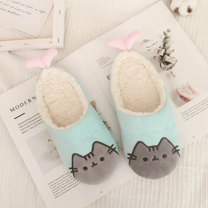 

Promotion Plush cute cat Slippers Cute Funny Home Slipper House Shoes for Women Men