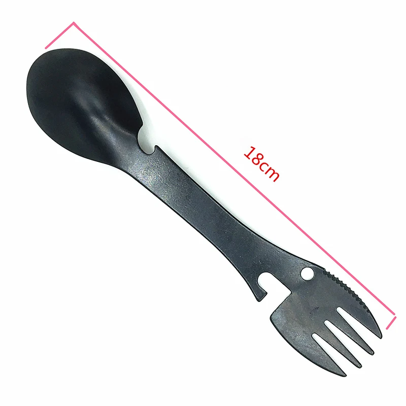 5 в 1 инструмент для выживания на природе вилка резак ложка бутылка/консервный нож