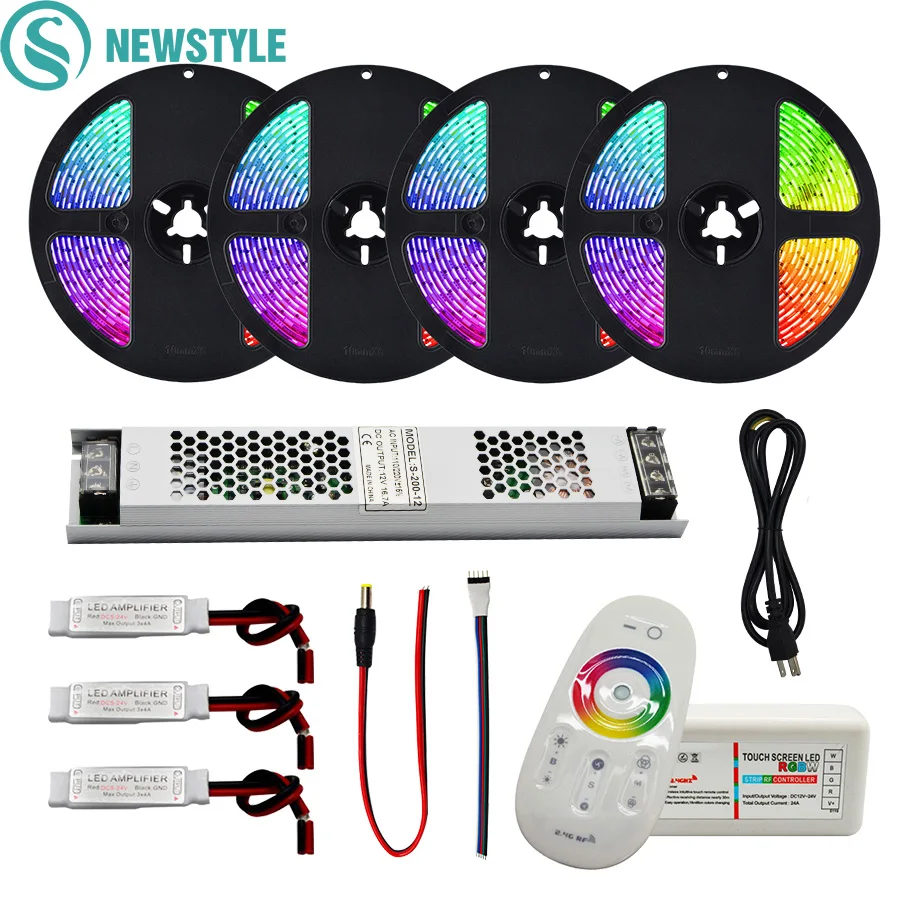 Набор водонепроницаемых светодиодных лент RGB/RGBW/RGBWW SMD 5050 12 В постоянного тока +