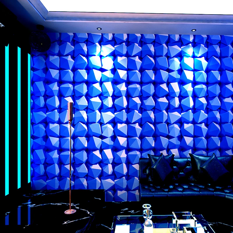 KTV обои 3D стерео личности моды флэш стены тканевая полоса отеля Необычные Бальные
