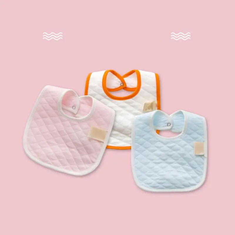 Милый однотонный Детский водонепроницаемый нагрудник фартук для ланча