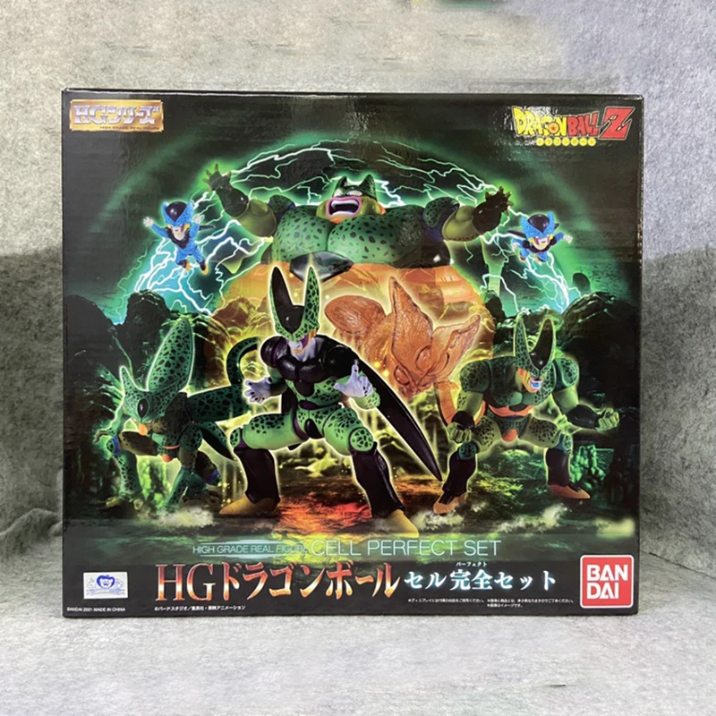 

Original Bandai Hg Gashapon Toy Dragon Ball Z Figure High Grade Real Figure Cell Perfect Set Anime Figure Model Kids Toys Gift