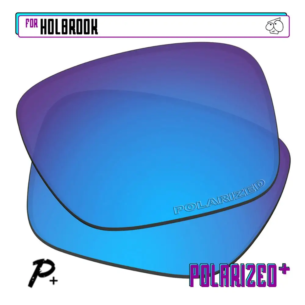 EZReplace Polarized Replacement Lenses for - Oakley Holbrook Sunglasses - Blue P Plus