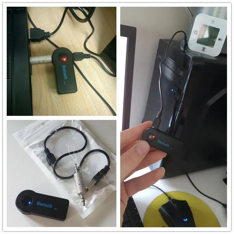 Bluetooth аудио приемник V4.1 беспроводной AUX передатчик A2DP функция Авто Джек адаптер