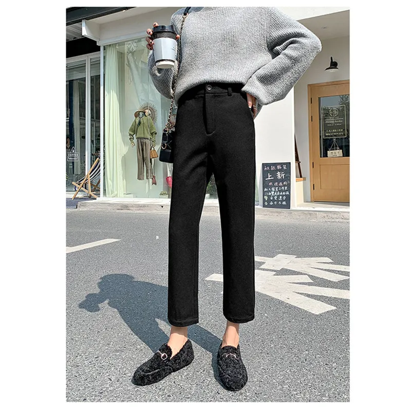 JUJULAND новые женские корейские OL черные штаны шаровары дышащие тонкие