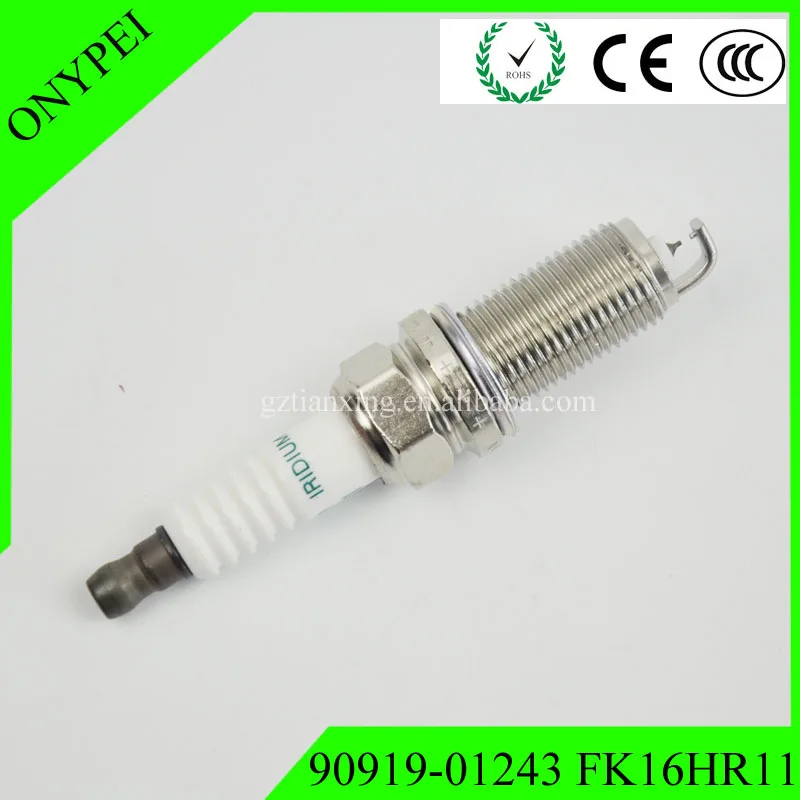 4x90919 01243 FK16HR 11 двойная иридиевая Свеча зажигания для Toyota Corolla Vitz Ractis Auris 90919 FK16HR11