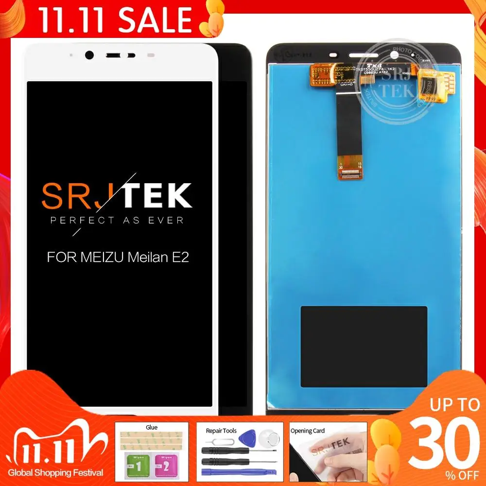 Высококачественный сенсорный ЖК экран 5 для Meizu E2 дигитайзер датчик стекло в