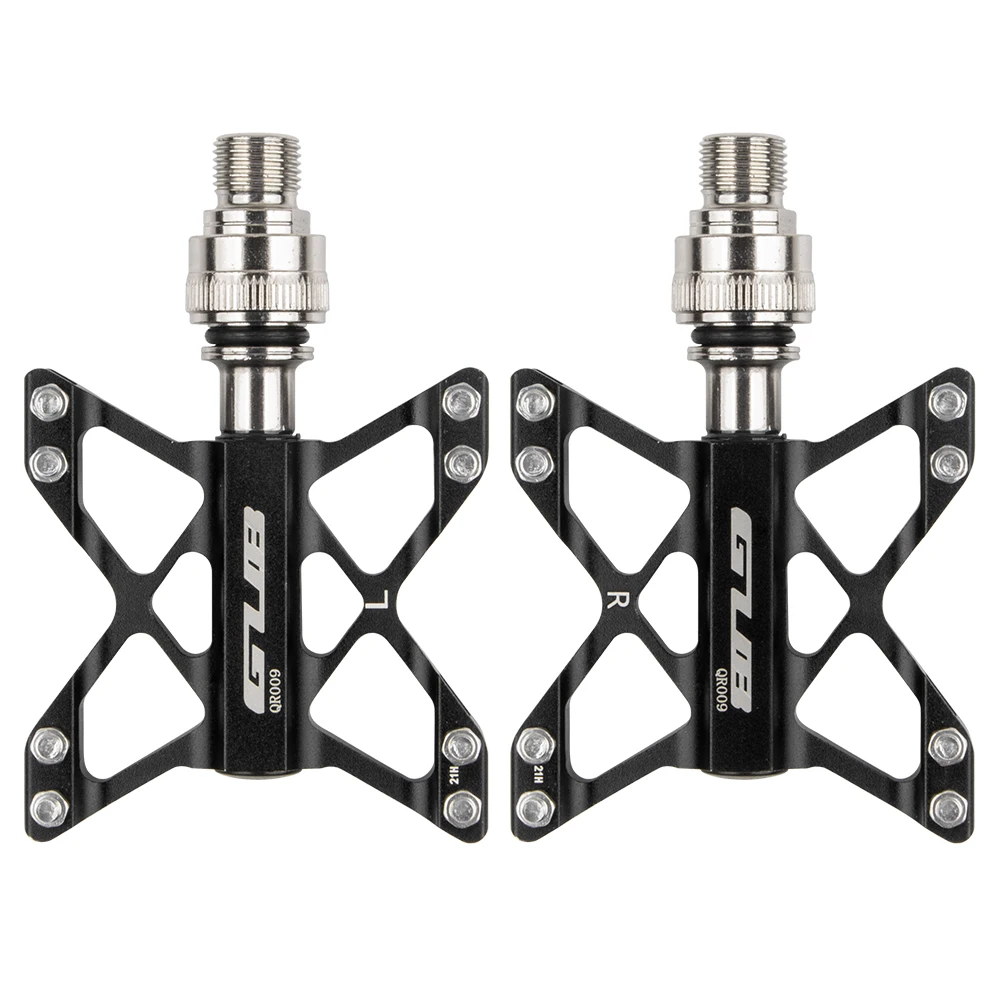 

GUB Quick Release Pedal QR-009 Axis Bicycle 3 Bearings Flat Mountain Road Bike Racing Pedals Bike Accessories