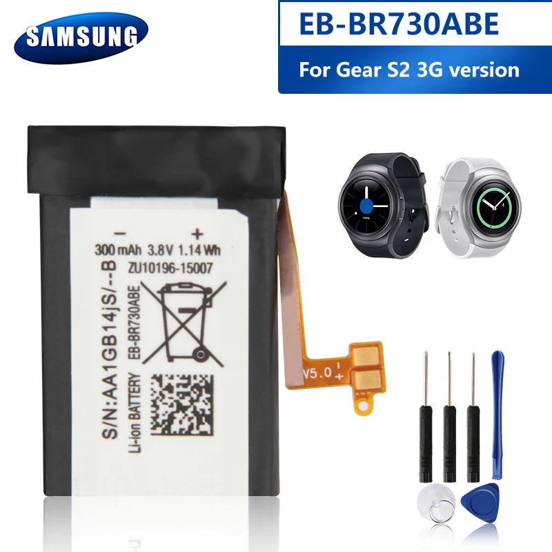 Samsung оригинальный EB BR730ABE батарея для Gear S2 3G с функцией R730 SM R730A R730V R600 R730S R730T R735 R735T