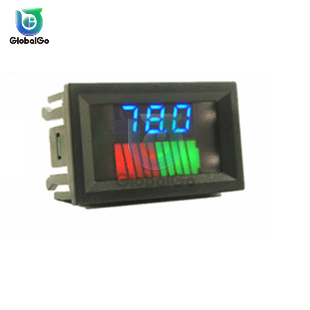 12V 24V 36V 48V 60V 72V Display Car Battery Charge Level Indicator Tester Lithium Capacity Meter LED | Инструменты