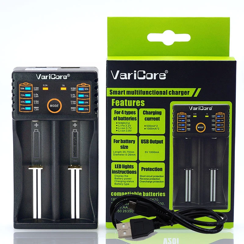 Зарядное устройство VariCore V20i V10 18650 1 2 в 3 7 85 В AA/AAA зарядное для литиевых