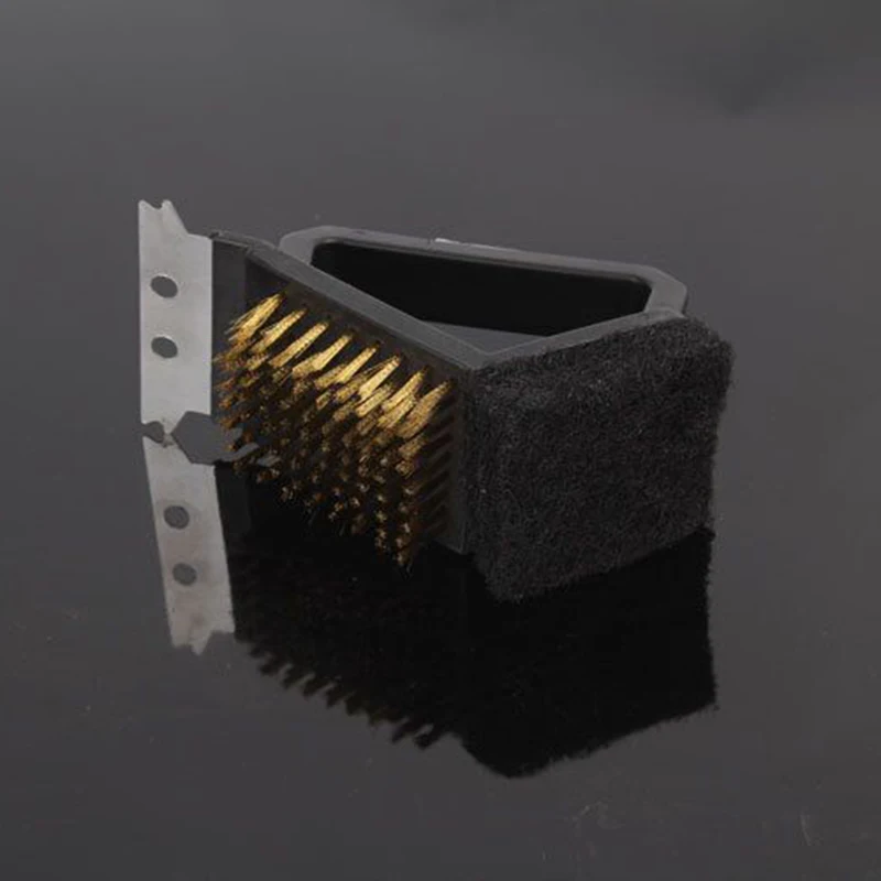 BBQ Cleaning Cleaner Home Barbecue 3 in 1 with Scraper Multifunctional Brush Garden Kitchen | Дом и сад