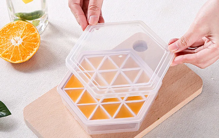 Самодельный лед шлифовальные машины шестигранные домашние Формы для льда с