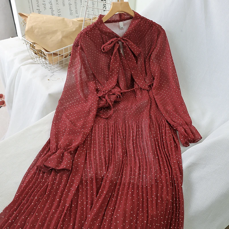 2019 Новая мода Женская одежда маленькое шифоновое платье женское платья|Женские