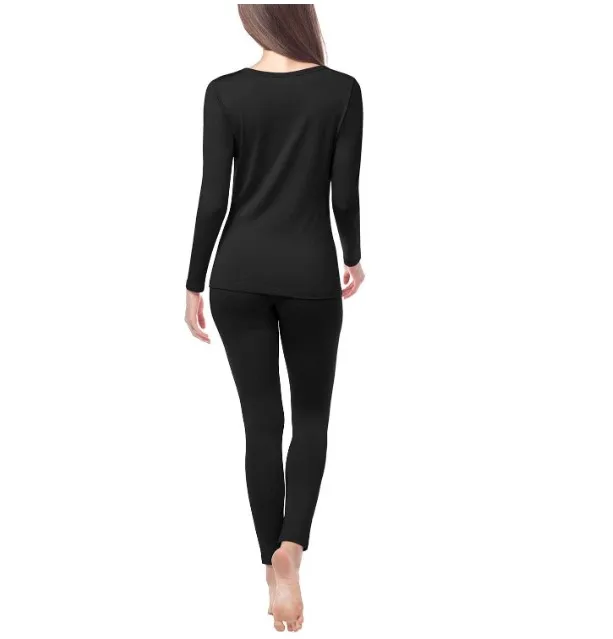Женское термобелье из 100% мериносовой шерсти комплект нижнего белья с длинным