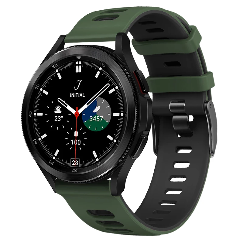Сменный ремешок для Samsung Galaxy Watch 4 44 мм 40 силиконовый classic 46 42