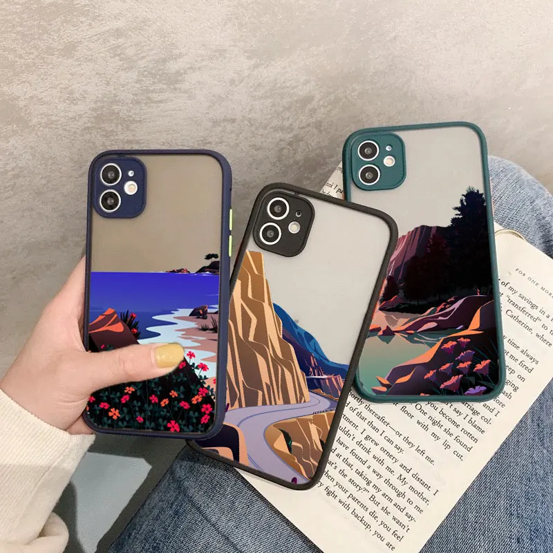 Чехлы для телефонов с морскими пейзажами iPhone 6 6S 7 8 Plus X XR XS 11 12 Pro Max Mini SE 2020 жесткий