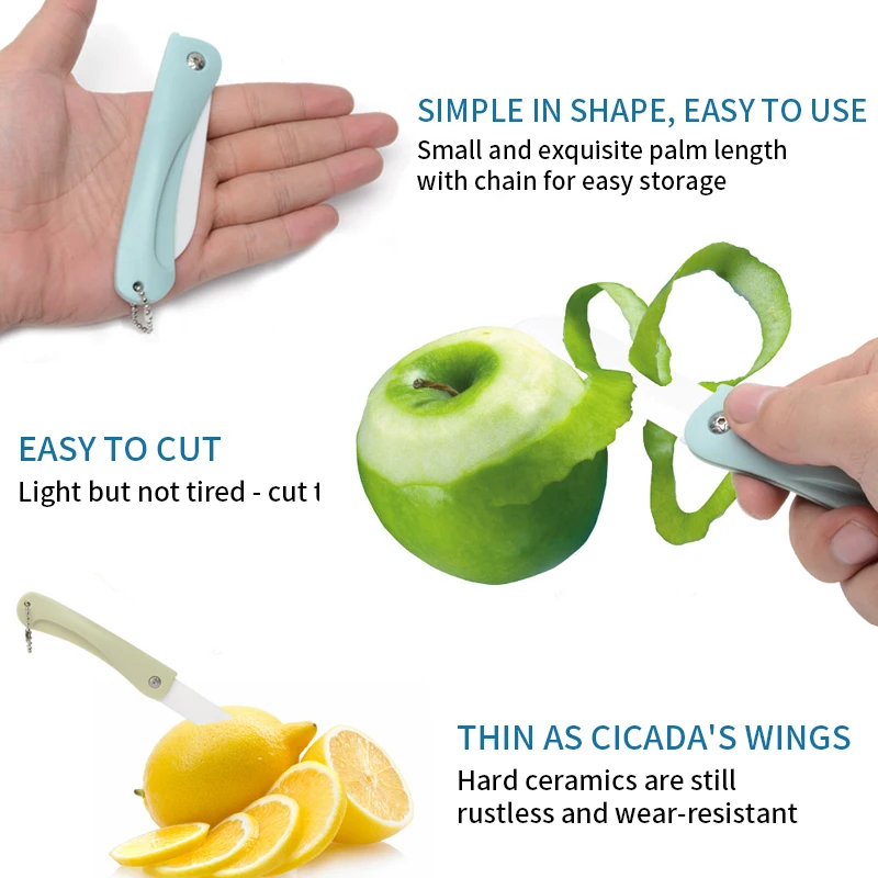 Керамические ножи кухонные 3 дюйма нож шеф повара Овощечистка белый для очистки