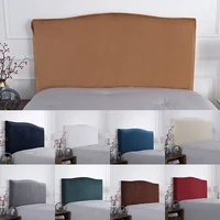 velvet bed head cover bedhead cover headboard bed head cover bed back elastic dust proof protective cover bedroom decor solid