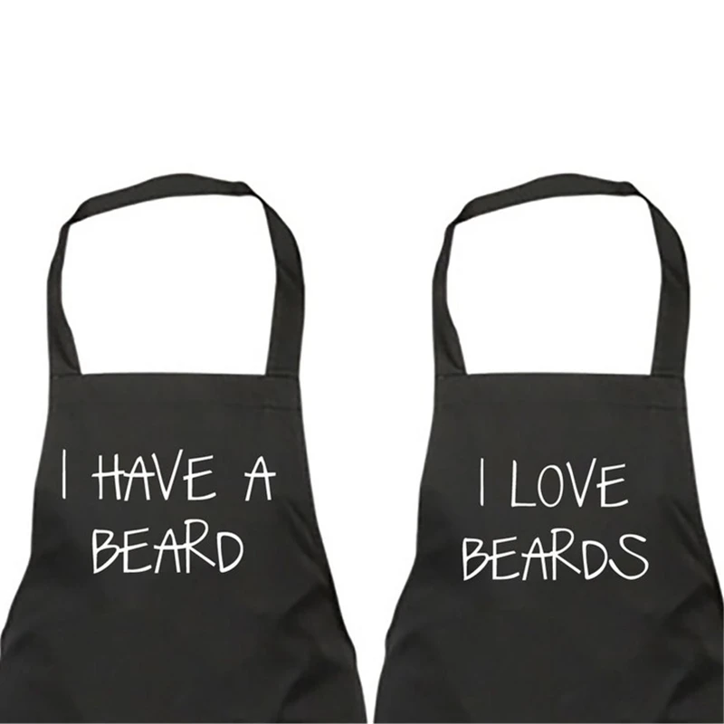 

Авторские фартуки для пар, я люблю бороды, у меня есть борода, индивидуальный подарок, согревающий дом, свадьба, помолвка, пара мужа