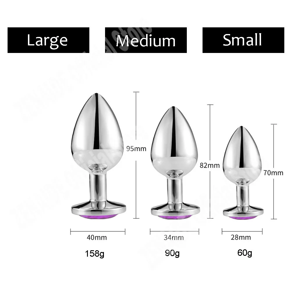 3 шт. Нержавеющая сталь Анальная пробка гей анальные шарики Ювелирные изделия из