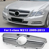 abs plastic center grill diamond gt amg vertical bar for mercedes benz e class w212 2009 2013 car styling bumper middle grille