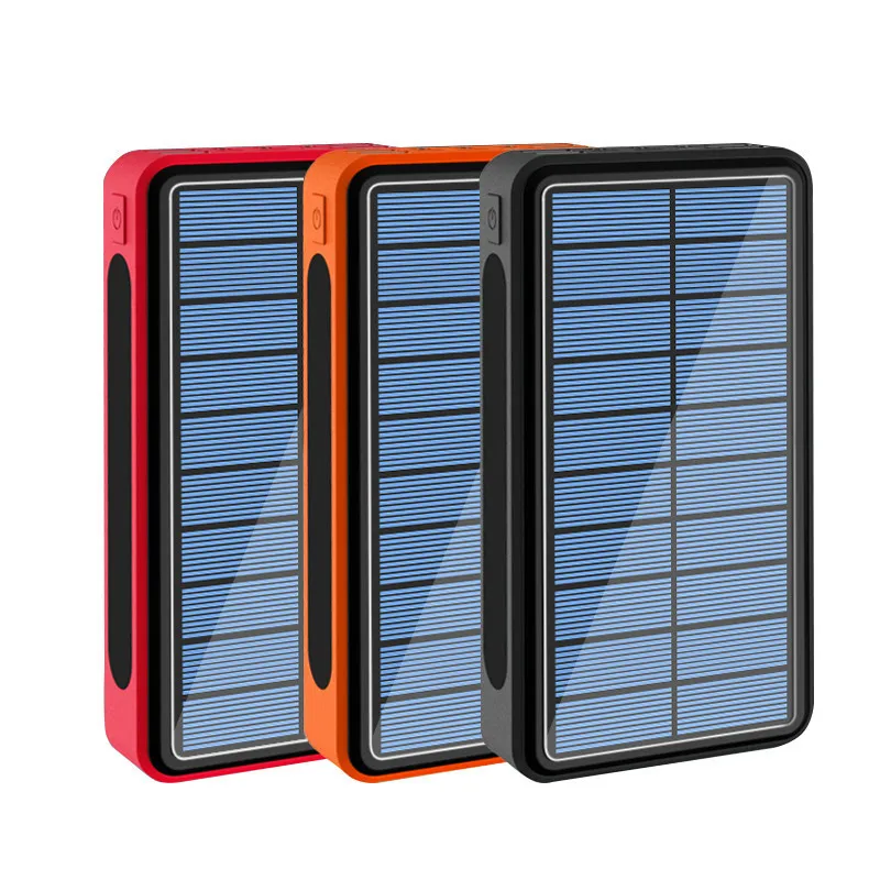 80000mah solar power bank high capacity 4usb ports solar charger with camping light powerbank external battery for xiaomi iphone free global shipping