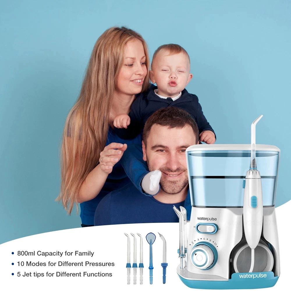 

Water Flosser Teeth Cleaner Oral Irrigator Home Use 800ML Irrigation Nozzles Household Tooth Pick Water Pick Jet Waterpulse