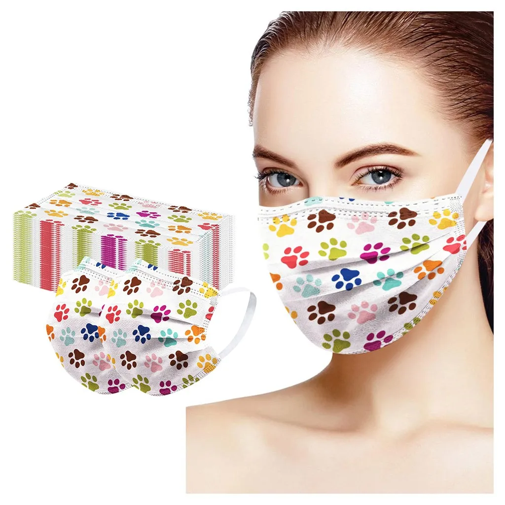 10 шт. Собака печати ноги во рту шапки одноразовые дыхательные аппараты для